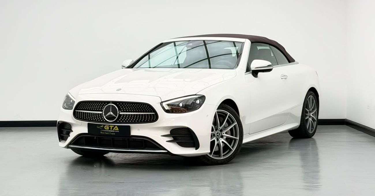مرسيدس بنز E 450 STD 2021 Mercedes-Benz E450 Cabriolet, 1 Year Unlimited Km Warranty, Excellent Condition