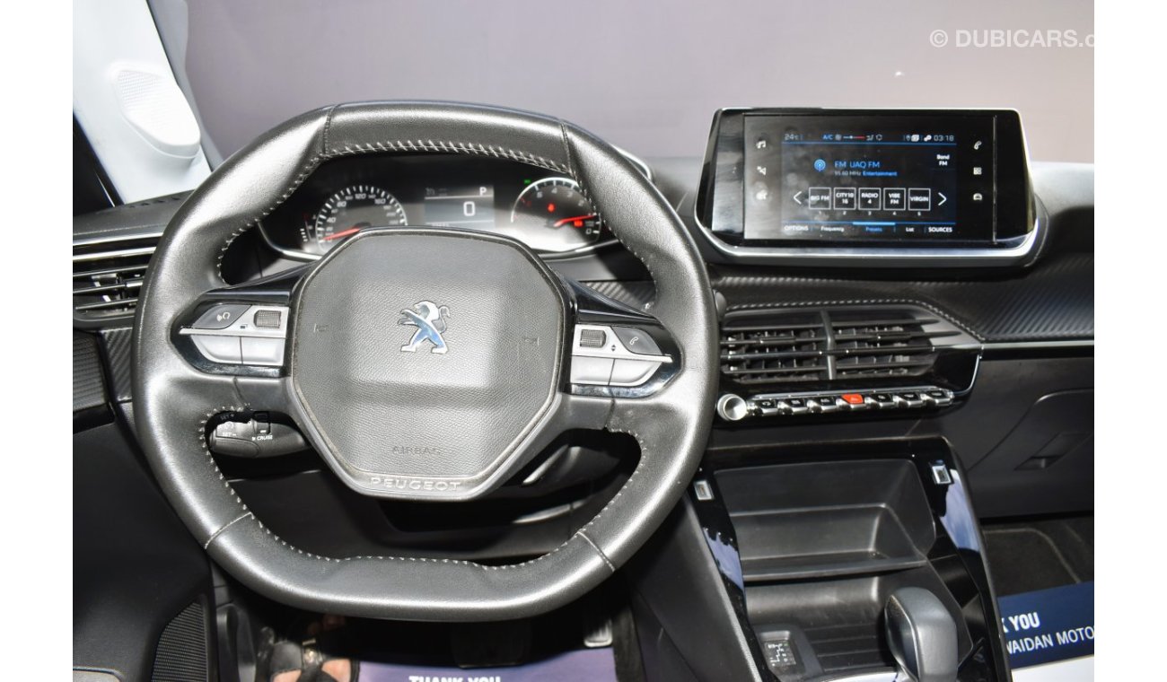 Peugeot 208 AED 769 PM | 1.6L ACTIVE GCC AGENCY WARRANTY UP TO 2026 OR 100K KM