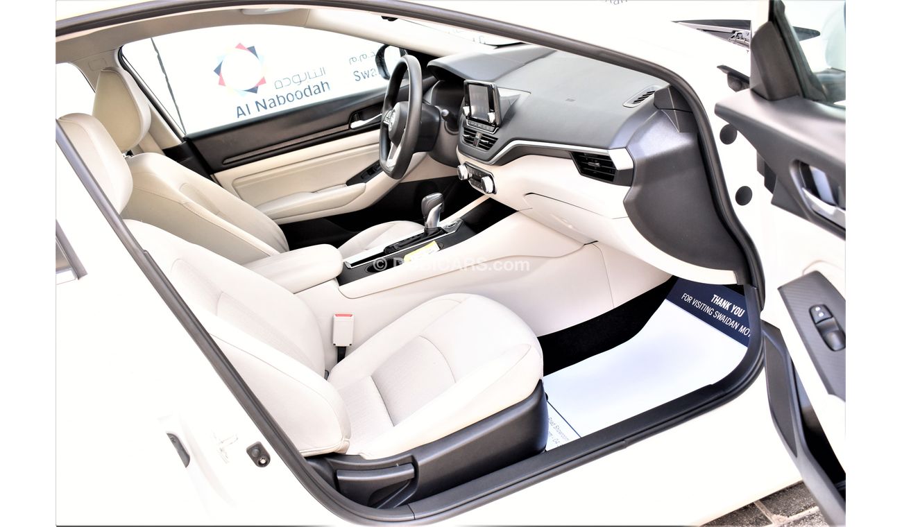 Nissan Altima AED 1039 PM 2.5L S 2020 GCC DEALER WARRANTY
