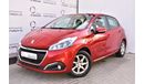 Peugeot 208 AED 429 PM | 1.6L ACTIVE GCC DEALER WARRANTY