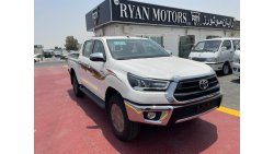 تويوتا هيلوكس TOYOTA HILUX 2.7L, PETROL, 4X4, MODEL 2021, FULL OPTION WITH PUSH START, WHITE WITH RED INTERIOR, ON