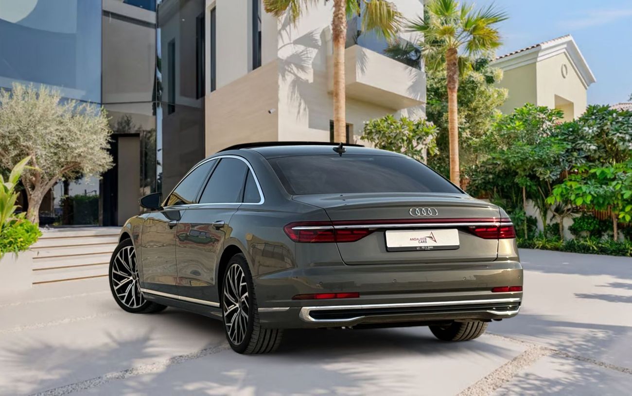 أودي A8 L 60 TFSI quattro 4.0L (454 HP) V8 A/T | 2024 | GCC SPECS | NARDO GREY | AED 6,400 per month