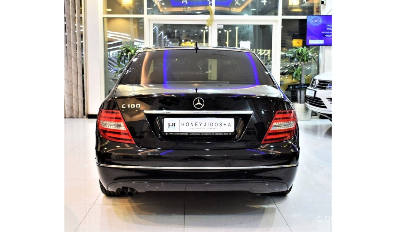 Mercedes-Benz C 180 ORIGINAL PAINT! ( صبغ وكاله ) Mercedes Benz C180 1.6 2013 Model! Black Color! GCC Specs