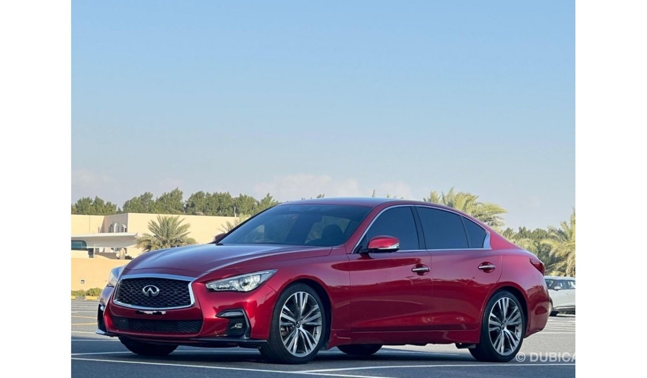 Infiniti Q50 Red Sport 400 INFINITI Q-50S TWIN TURBO 2021 US // LOW MILEAGE // GOOD CONDITION // FULL OPITION