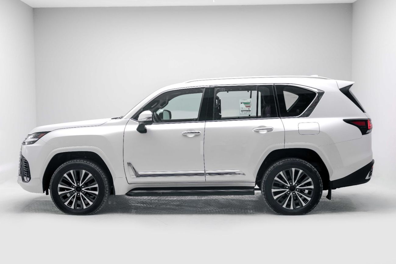 لكزس LX 500 D 3.3L Diesel - Sonic Quartz Inside Crimson | Export Only