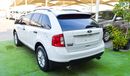 Ford Edge Imported 2013, white color inside Beige No. 2, sensors, alloy wheels and rear spoiler stabilizer, in