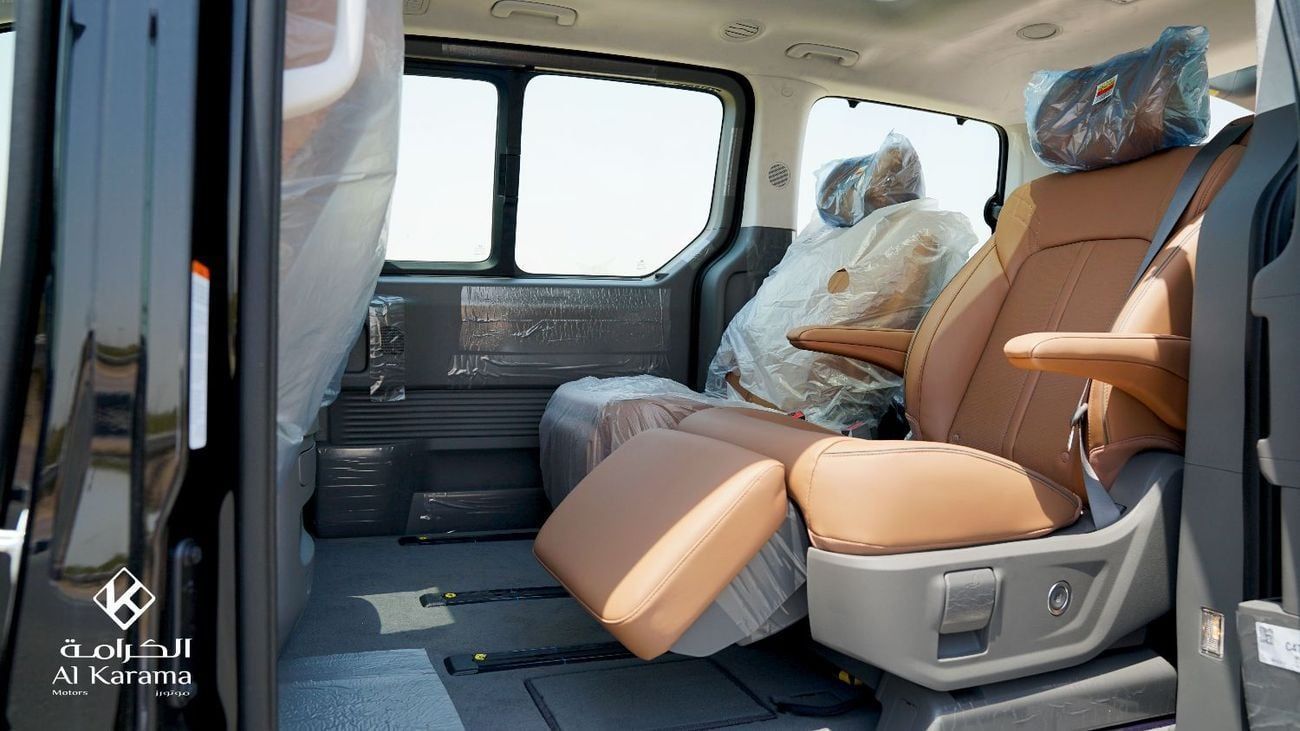 هيونداي ستاريا محرك 3.5 لتر VIP | نظام صوتي Boss | كاميرا 360 درجة | تصميم فاخر بسبعة مقاعد | فتحتان للسقف