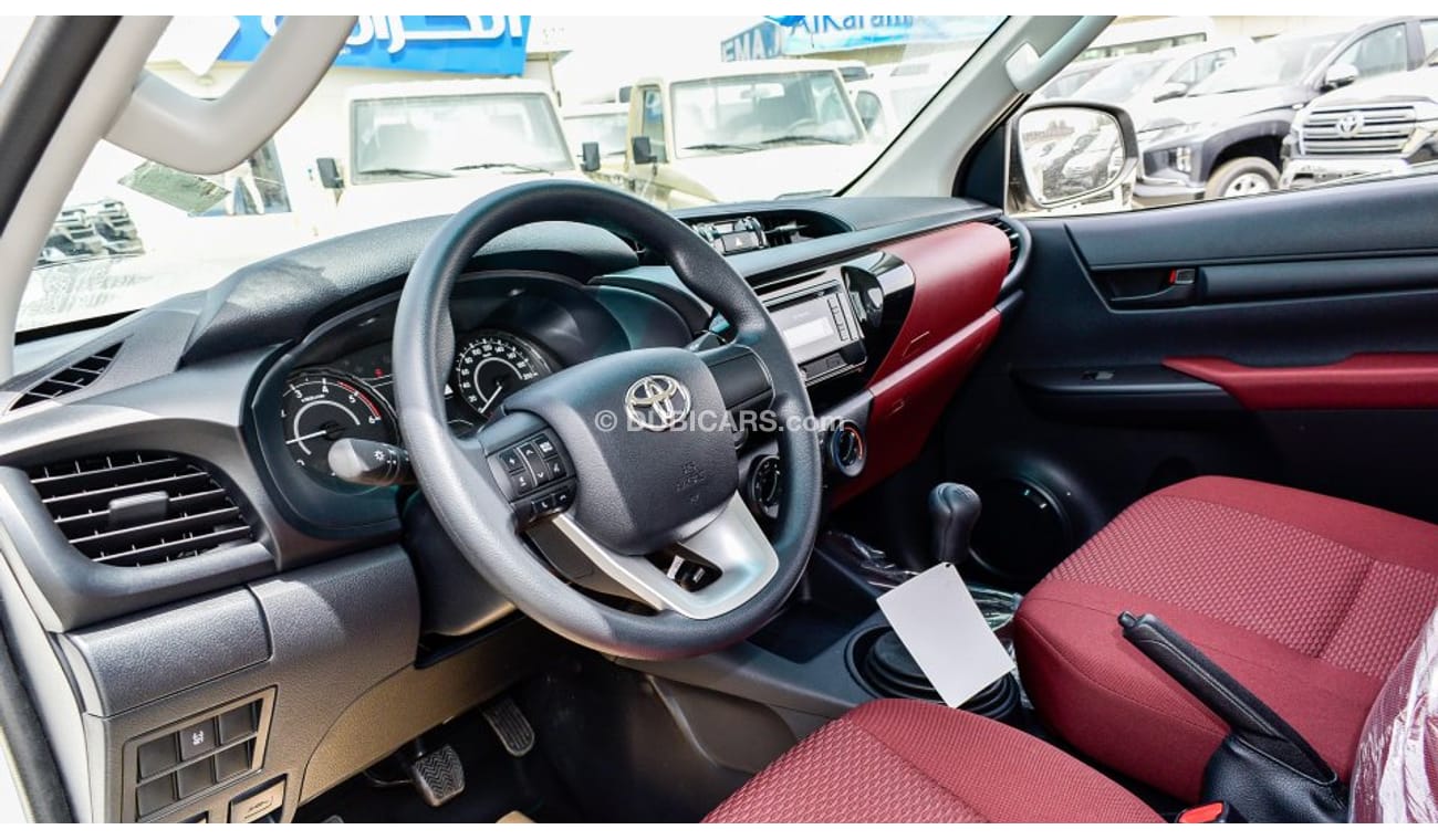 Toyota Hilux 2.4Ltr V4 4X4 Diesel M/T SINGLE Cab - 16″ wheels - red interior