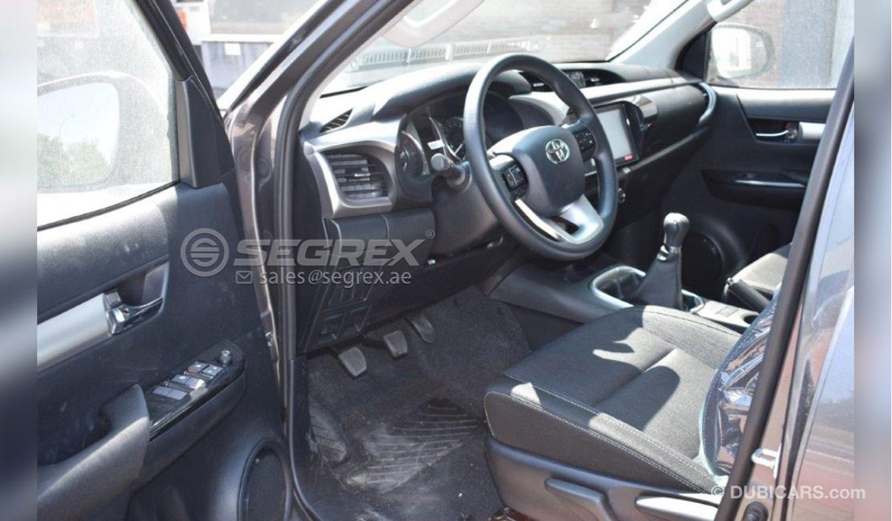 تويوتا هيلوكس 2021 Toyota Hilux DC 2.4 TDSL 4WD MT Wide body with Auto AC ( Gray & Silver ) Ex Antwerp