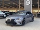 لكزس RC 350 F-SPORT / محرك V6 سعة 3.5 لتر / لوحة عدادات كهربائية / استهلاك منخفض للموارد / مقاعد مبردة / بحالة م
