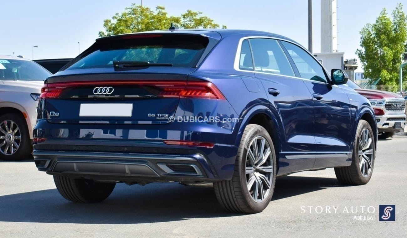Audi Q8 55 TFSI MHEV Quattro S line V6 3.0L Aut  Local Price (225,000 AED including VAT and Customs )