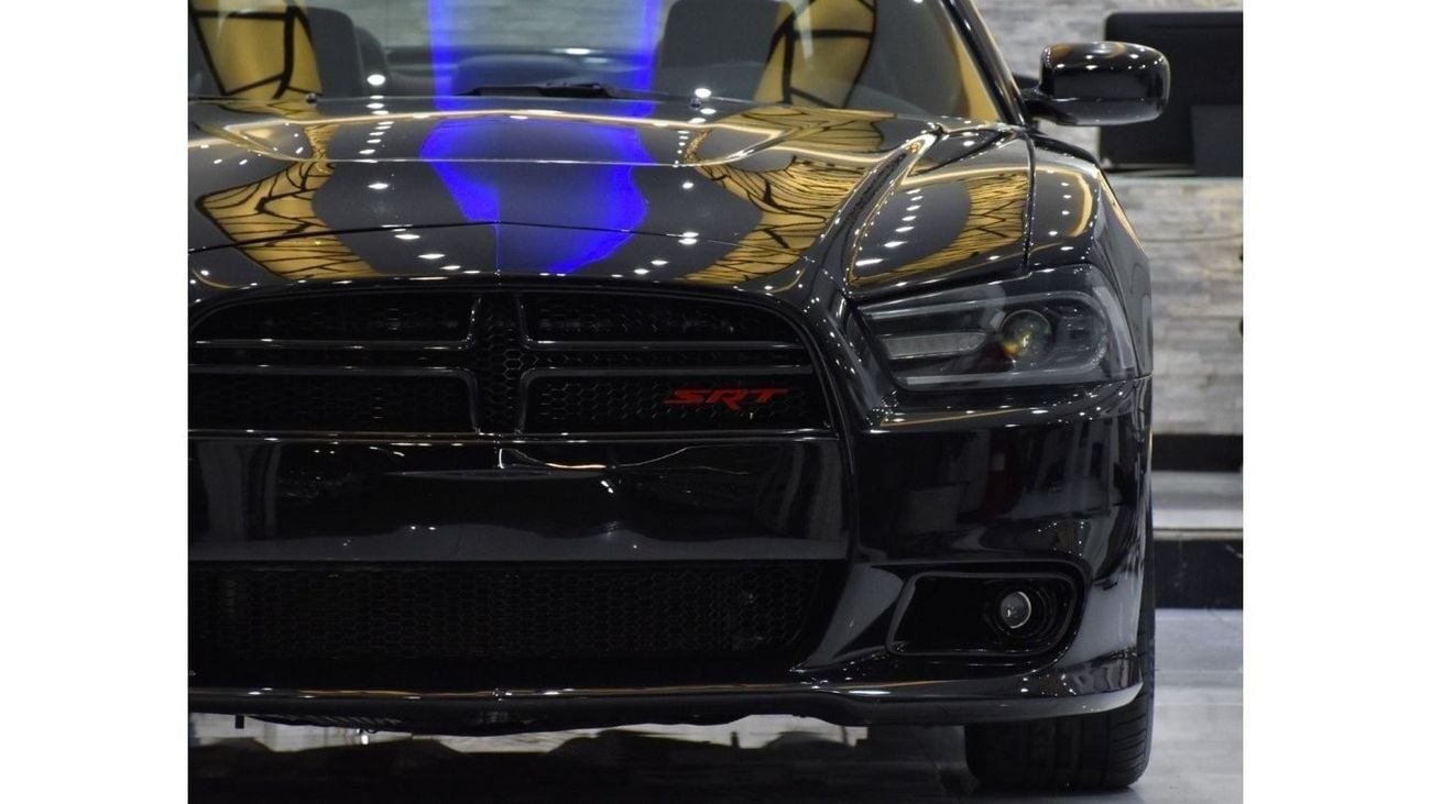 Dodge Charger EXCELLENT DEAL for our Dodge Charger SRT8 ( 2013 Model ) in Black Color GCC Specs