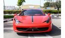 Ferrari 458 Std 458 GCC/2013/ 22000KM