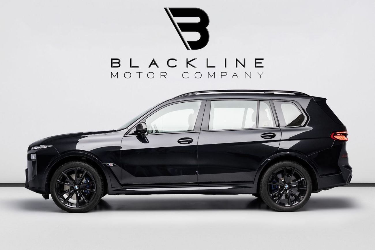 BMW X7 M60i XDRIVE BUY NOW, PAY 2027 | THE BLACKLINE STANDARD | BMW Warranty + Service Contract, GCC, LOW K
