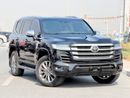 تويوتا لاند كروزر VXR تويوتا لاندكروزر LC300 SUV، محرك بنزين ثنائي التوربو سعة 3.5 لتر، 7 مقاعد، 5 أبواب، لون خارجي أسود، 