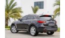 Infiniti QX70 AED 2,233 Per Month! | 0% DP | V6 - Immaculate Condition