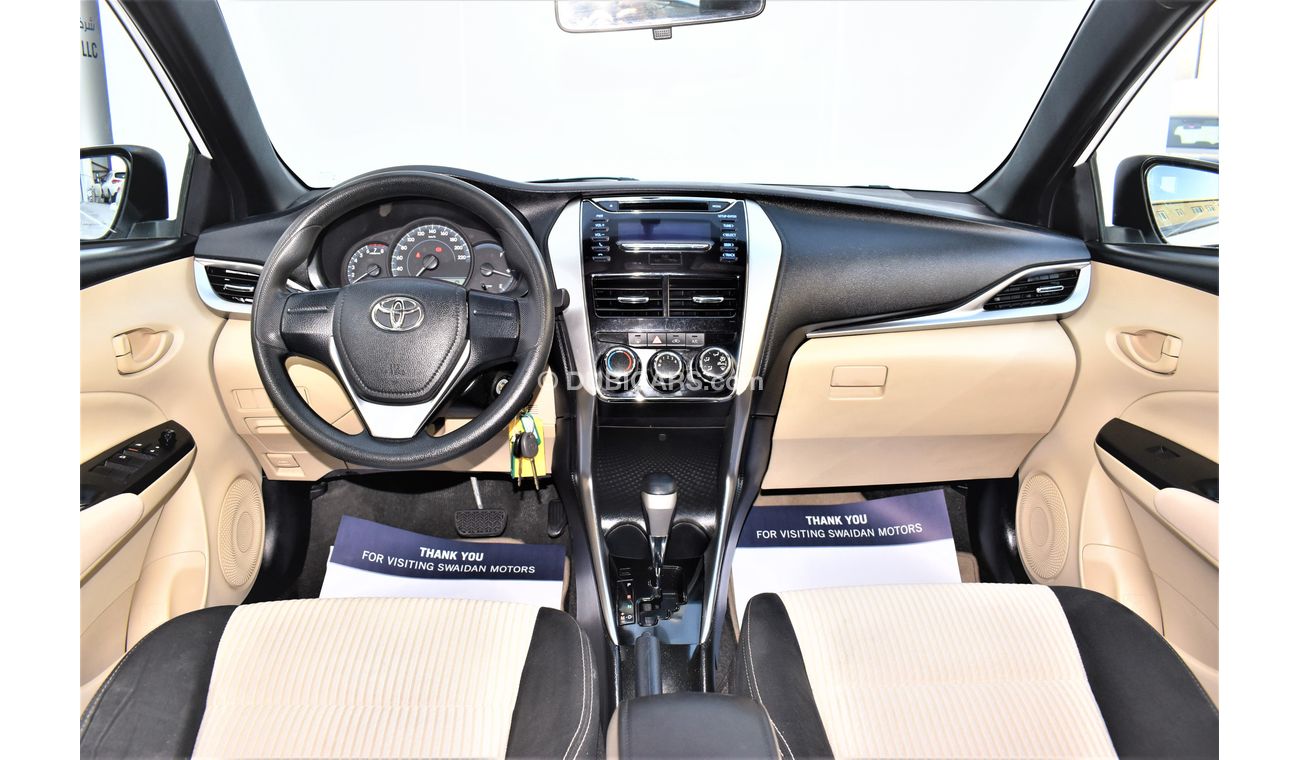 Toyota Yaris AED 919 PM | 1.3L SE HATCHBACK 2019 GCC WARRANTY
