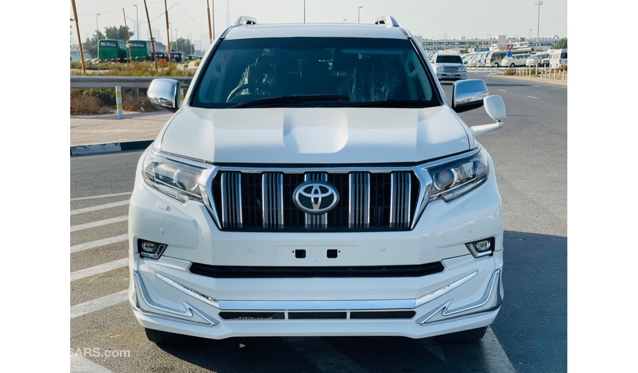 تويوتا برادو Toyota prado Diesel engine 2.7 model 2017 from japan white color 7 seater car very clean and good co