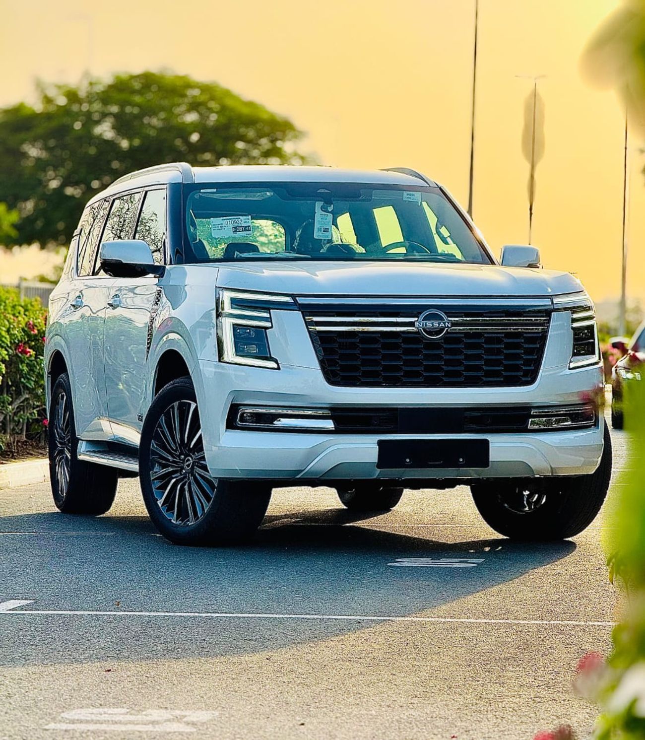 Nissan Patrol 3.5TT PLATINUM LE 2026 WHITE INSIDE TAN WITH | ADAPTIVE AIR SUSPENSION |  HYDRAULICS| 360 CAMERA | 2