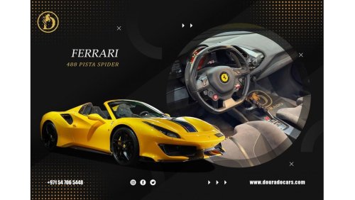 فيراري 488 Pista Spider | 2020 | Giallo Modena | Full Carbon Fiber | 720 HP