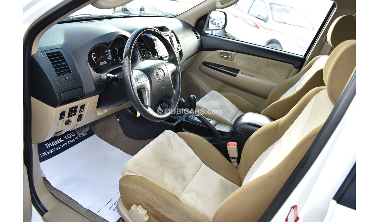 تويوتا فورتونر 4.0L GXR V6 4WD 2015 GCC SPECS WITH DEALER WARRANTY