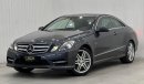 مرسيدس بنز E 500 Std 2012 Mercedes Benz E500 AMG Coupe, Service History, Excellent Condition