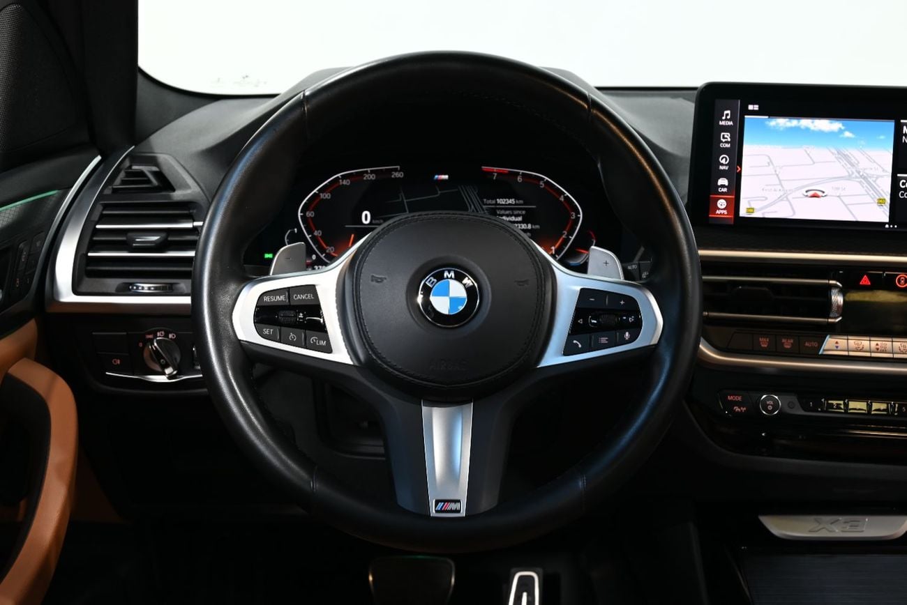 بي أم دبليو X3 XDRIVE 30i M SPORT بي إم دبليو X3 xDrive30i M Sport موديل 2022، ضمان بي إم دبليو وخدمة حتى مايو 2027، سجل صيانة بي إم د