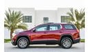 GMC Acadia Agency Warranty! Low Mileage! GCC - AED 1,705 per month - 0% Downpayment