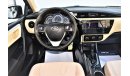 Toyota Corolla AED 1272 PM | 2.0L SE GCC WARRANTY