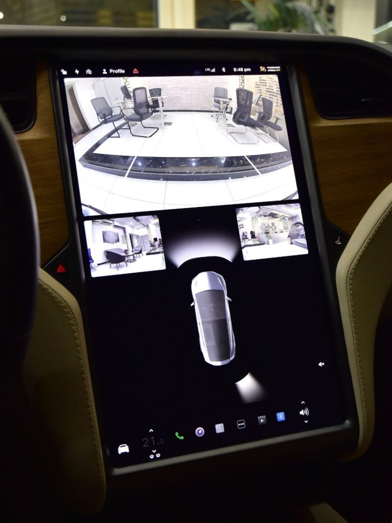 Tesla Model X EXCELLENT DEAL for our Tesla Model X 100D - Long Range ( 2019 Model ) in Grey Color GCC Specs