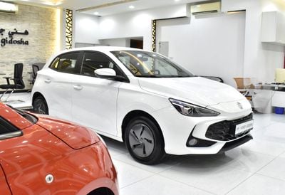 أم جي 3 STANDARD عرض ممتاز على سيارتنا MG 3 (موديل 2025) باللون الأبيض بمواصفات خليجية
