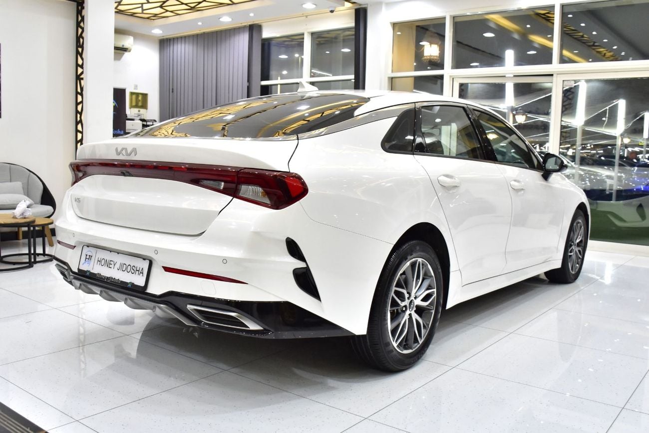 Kia K5 EXCELLENT DEAL for our KIA K5 ( 2022 Model ) in White Color GCC Specs