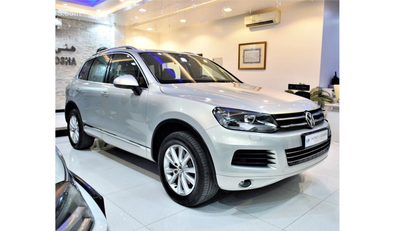 فولكس واجن طوارق FULL SERVICE HISTORY Volkswagen Touareg 2013 Model! Beige Color GCC Specs