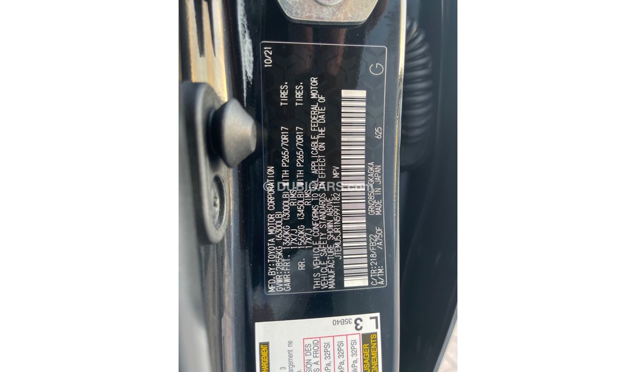 Toyota 4Runner Push start 4x4 2022