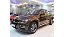 بي أم دبليو X6 AMAZING BMW X6 2013 Model!! in Brown Color! GCC Specs