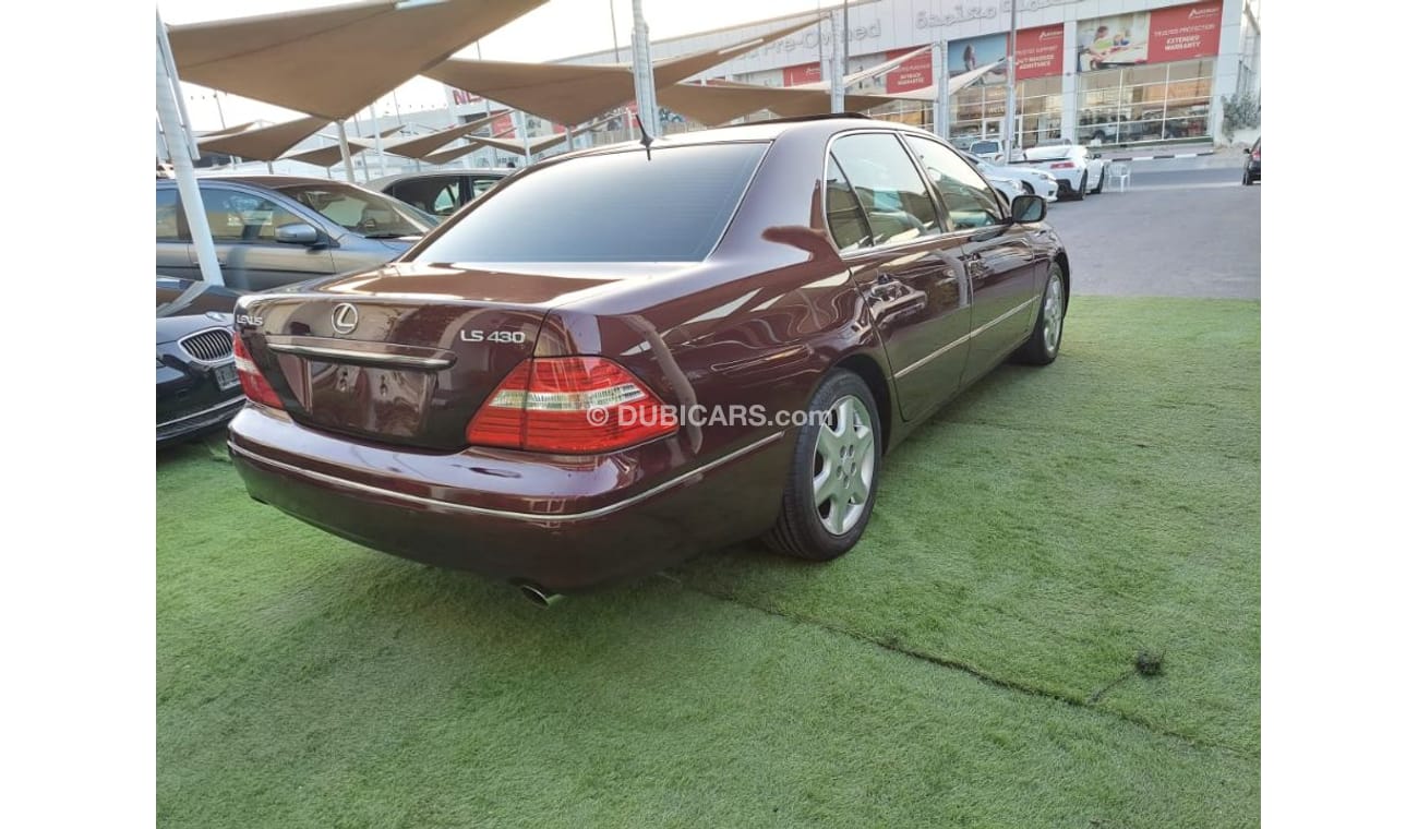 لكزس LS 430 موديل 2005 وارد1/2 الترا لون احمر داخل بيج مثبت سرعه تحكم فتحه جلد رنجات بحاله ممتازه