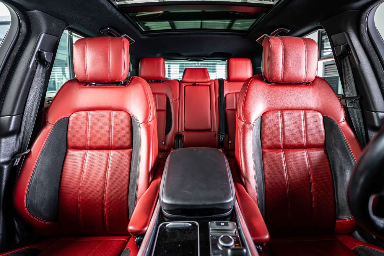 Land Rover Range Rover Sport GCC-22 Inch Rims-Black Contracting Roof-Red Interior