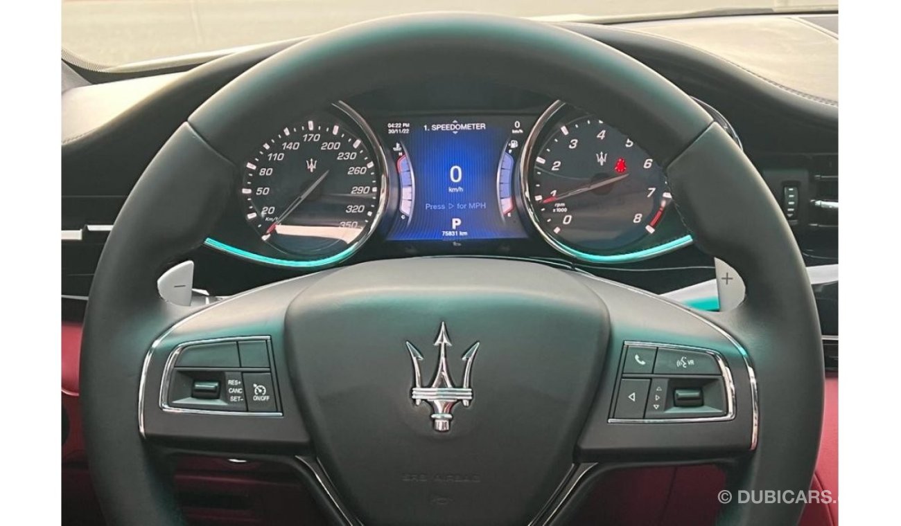 مازيراتي كواتروبورتي MASERATI QUATTROPORTE GTS 2015 GCC V8 IN PERFECT CONDITION