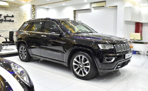 Jeep Grand Cherokee EXCELLENT DEAL for our Jeep Grand Cherokee Overland 4x4 ( 2018 Model ) in Black Color GCC Specs