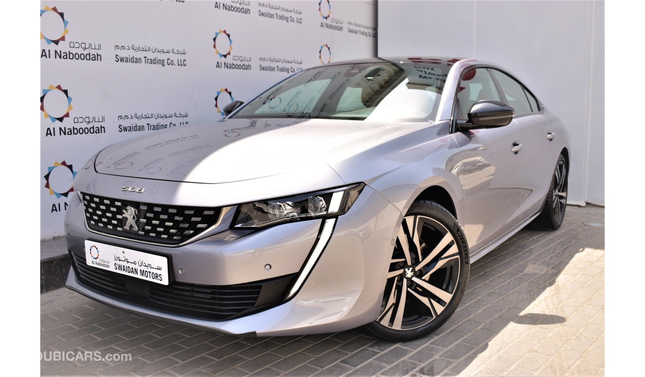 Peugeot 508 AED 2643 PM | 0% DP | GT R 1.6l GCC WARRANTY TO 2027 OR 100000KM