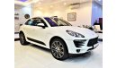 بورش ماكان أس FULL SERVICE HISTORY ONLY 85000KM! AMAZING Porsche Macan S 2015 Model!! in White Color! GCC Specs