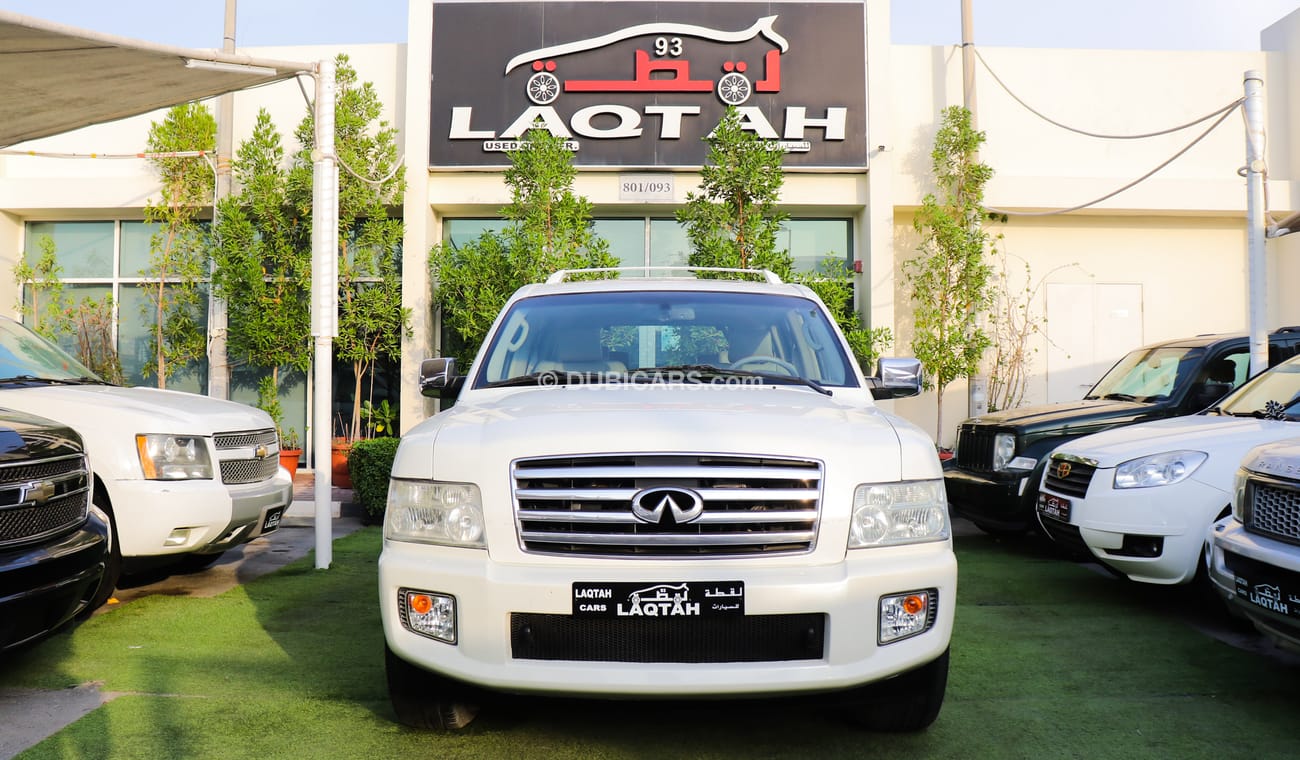 Infiniti QX56 Gulf model 2007 No. 1, white color, hole diaphragm, sensors, installed in excellent condition, you d