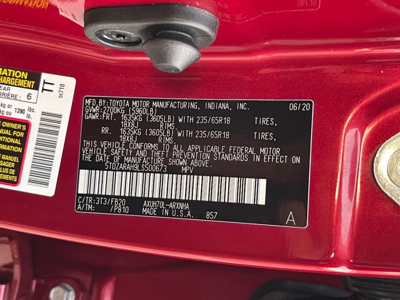 Toyota Highlander 2020 TOYOTA HIGHLANDER LE HYBRID IMPORTED FROM USA