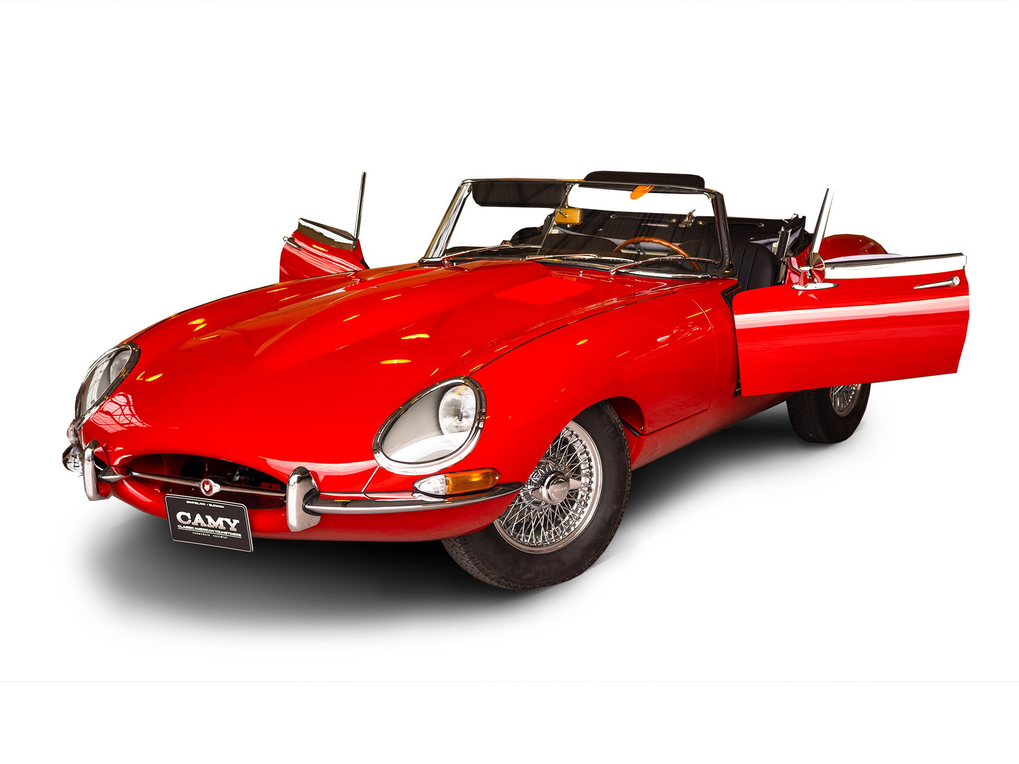 جاغوار E-Type cover - Front Left Angled