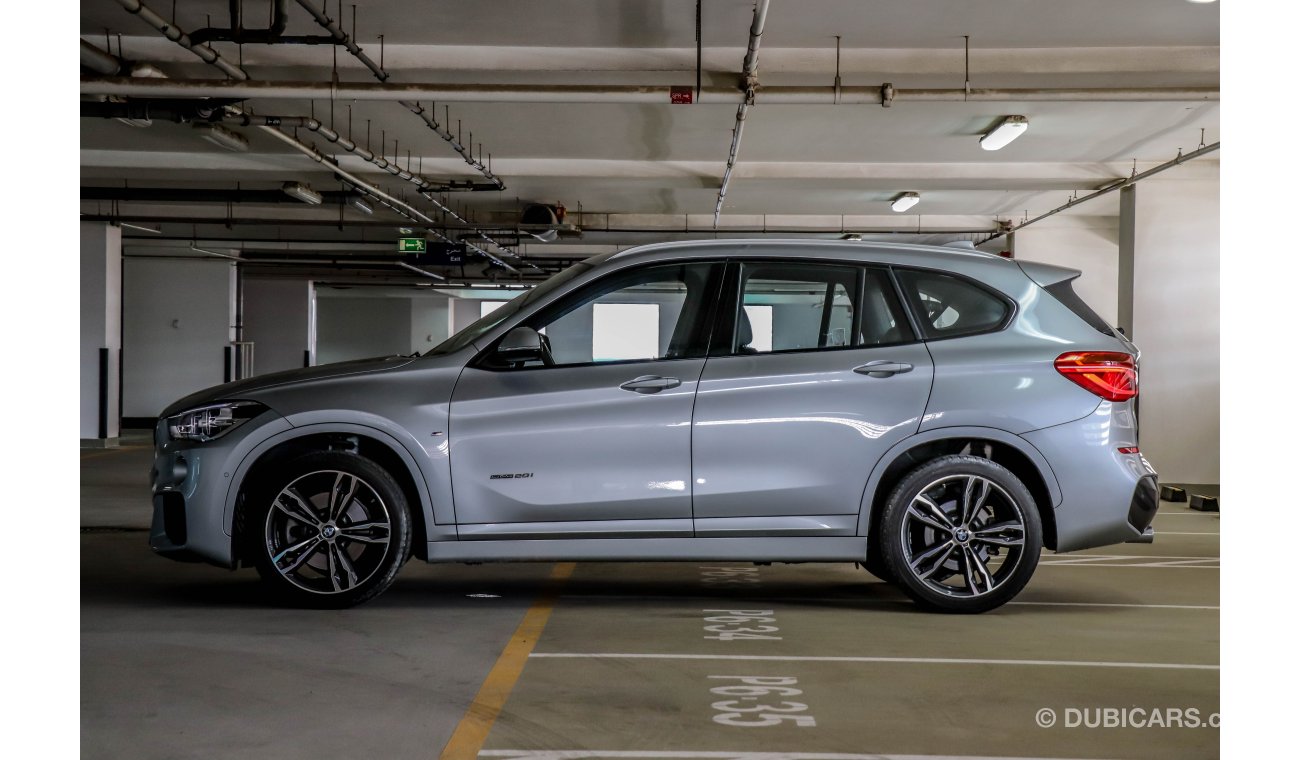 BMW X1 S-Drive 20i M-Sport 2018 GCC under Agency Warranty with Zero Down-Payment.