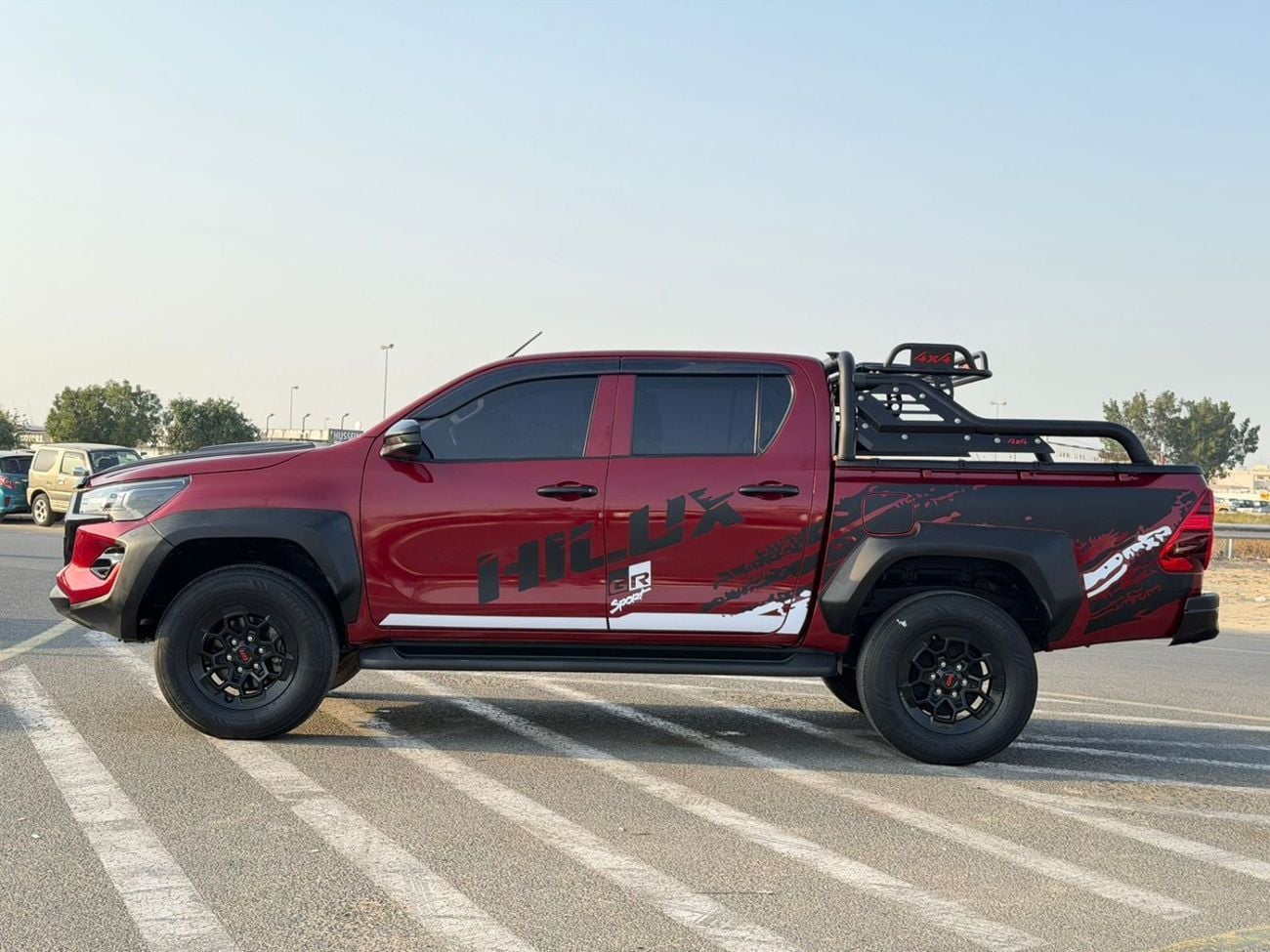 Toyota Hilux GR SPORT 2022 Toyota Hilux Modified - 2.7L V4 AWD -GCC- Full Off Road Rollbar - Rear CAM & Multi Me