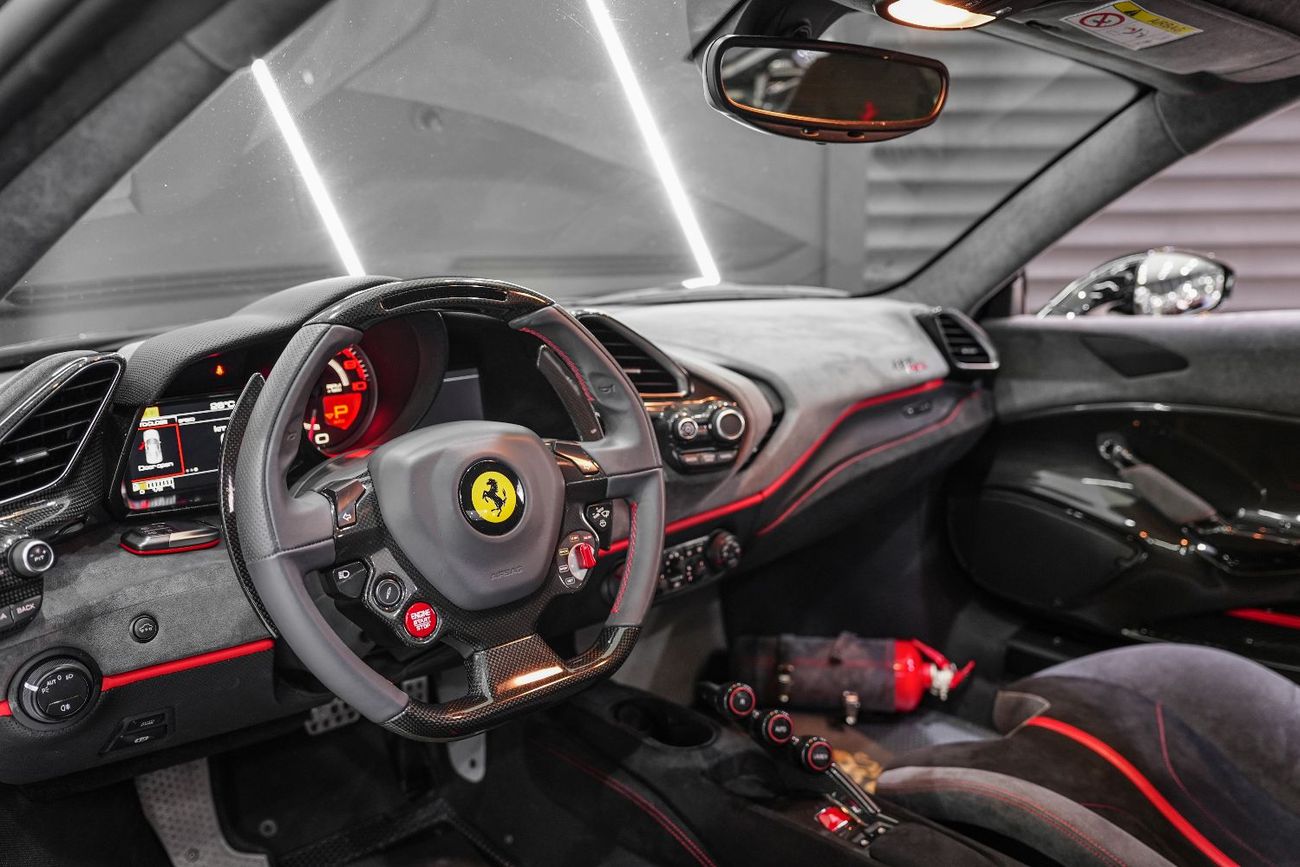 Ferrari 488 Pista Carbon Fiber Package, Novitec Exhaust System, GCC Spec!!