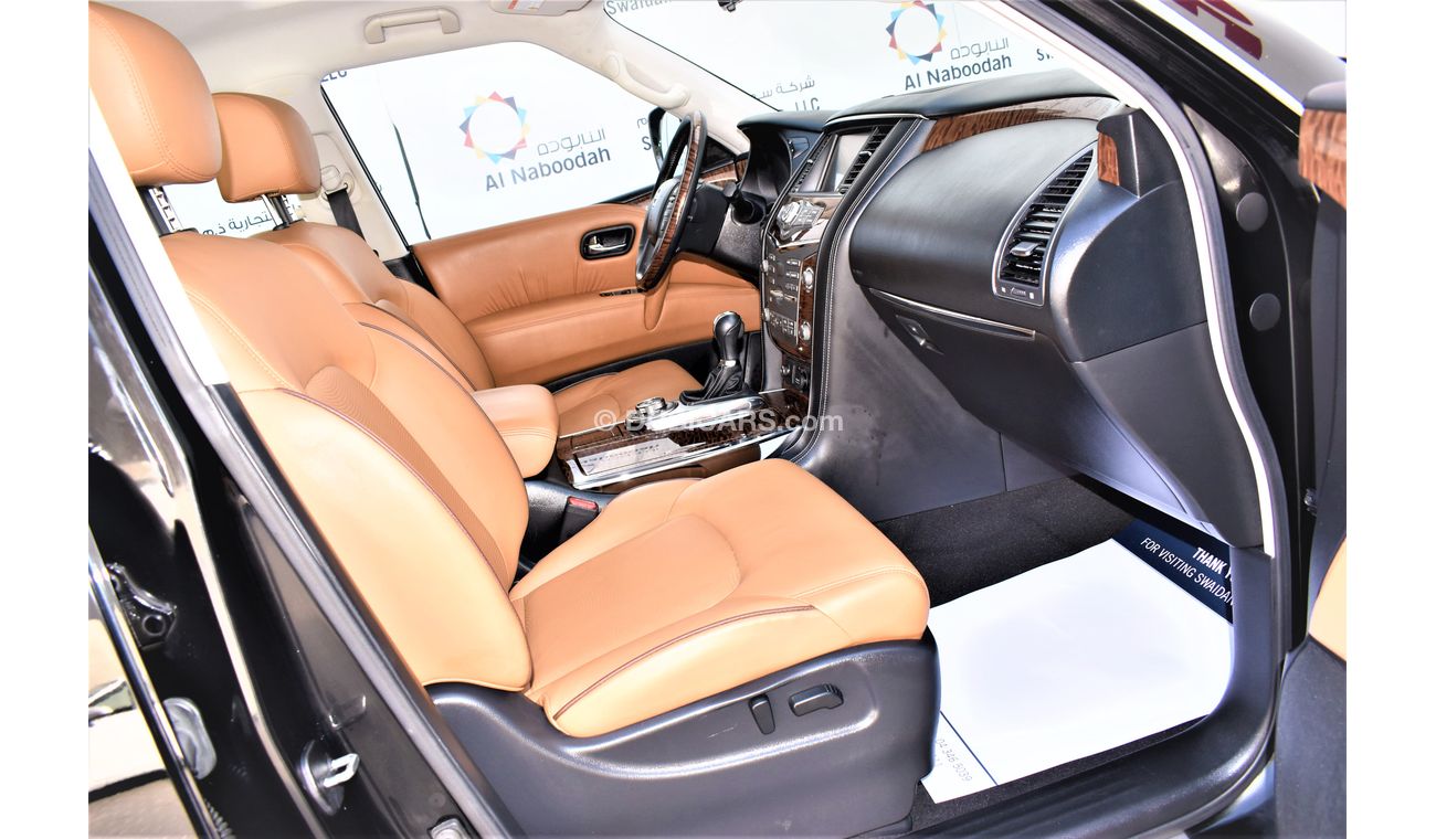 Nissan Patrol AED 3330 PM | 5.6L LE PLATINUM CITY GCC DEALER WARRANTY