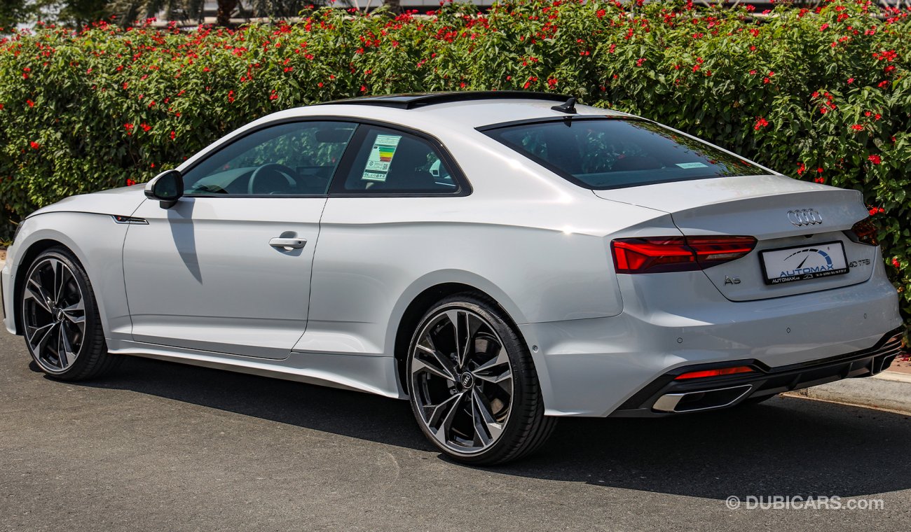 Audi A5 S-Line Coupe GCC 0km W/3 Yrs Unlimited Mileage Warranty & 5 Yrs or 75K Km Free Services @ Dealer.