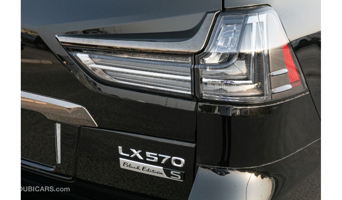 لكزس LX 570 Black Edition 5.7L Petrol with Radar Cruise , Lane Change Assist, Wireless Charging and 4 Zone Auto 